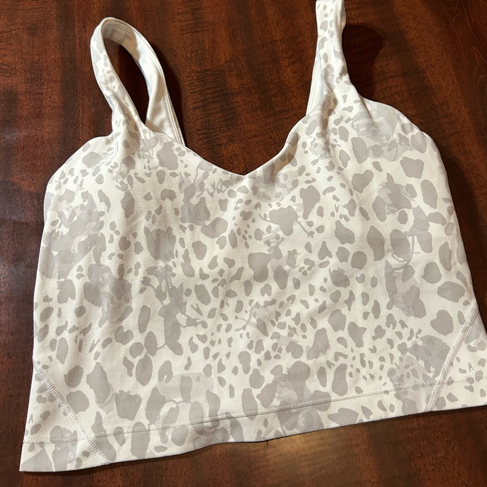 Lululemon align top grey/white